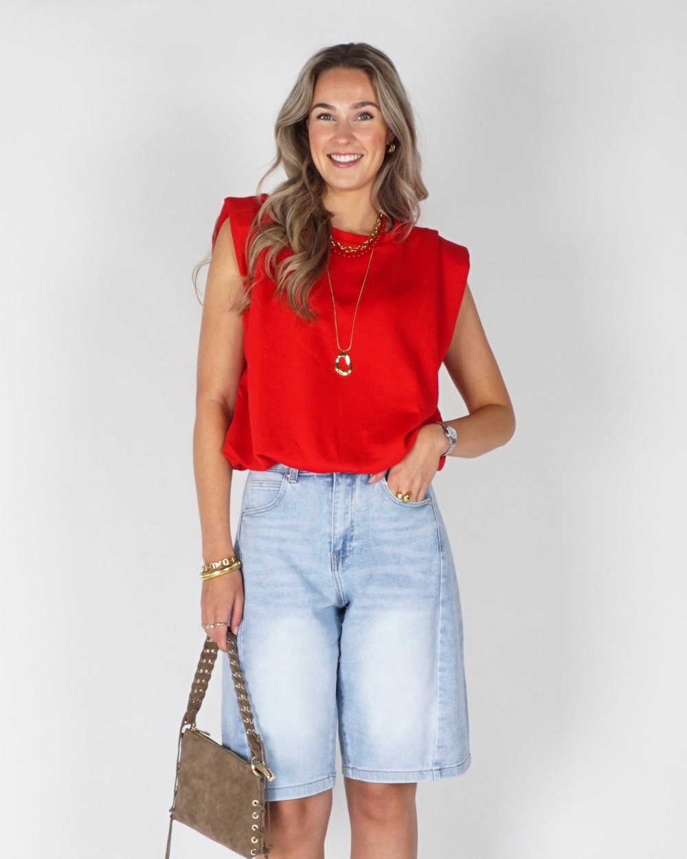 BALLON SWEAT MOUWLOZE TOP ROOD