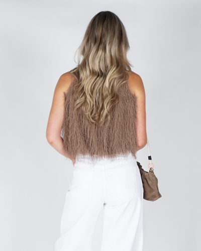 FLUFFY TOP TAUPE