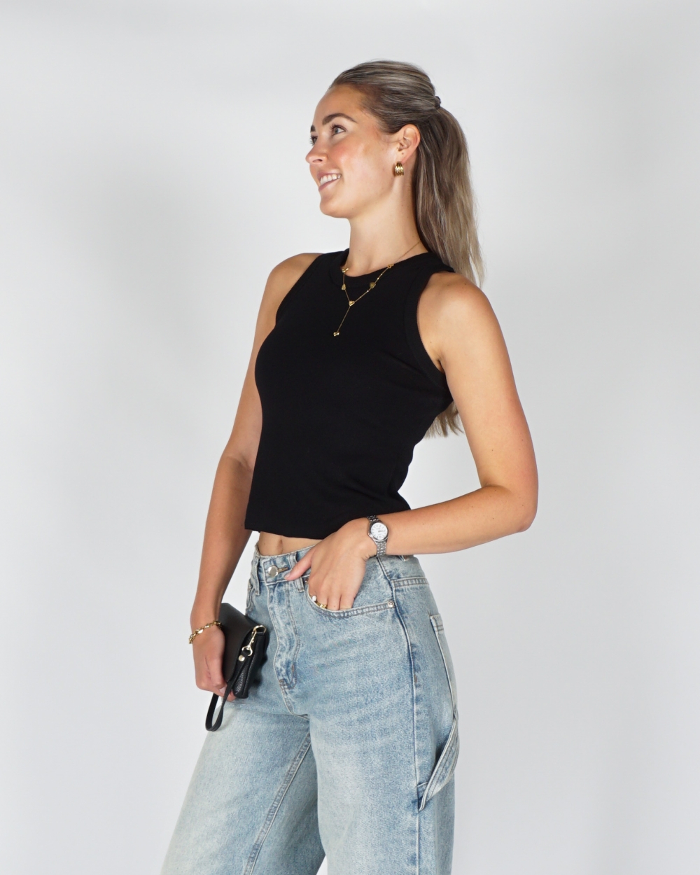 BASIC TOP ZWART