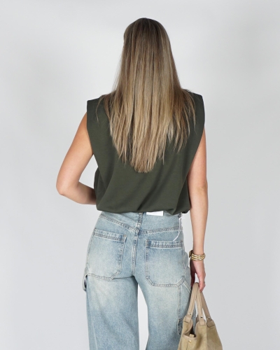 Gossip BALLON SWEAT TOP Groen