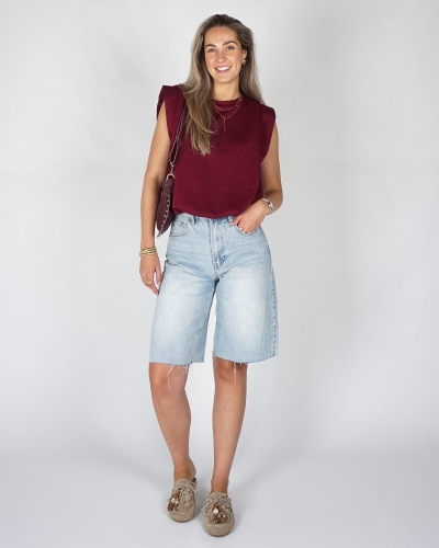 Gossip BALLON SWEAT TOP Bordeaux