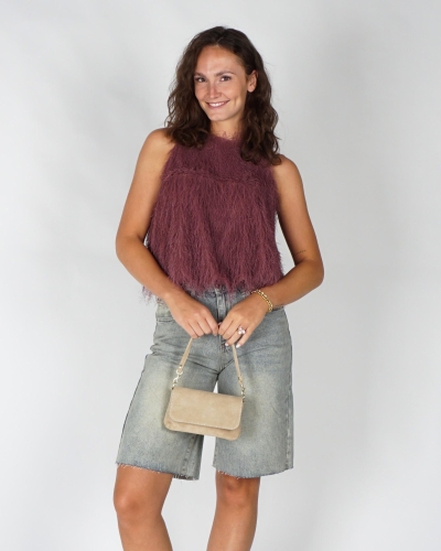 Gossip FLUFFY TOP Mauve