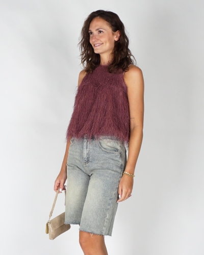 Gossip FLUFFY TOP Mauve