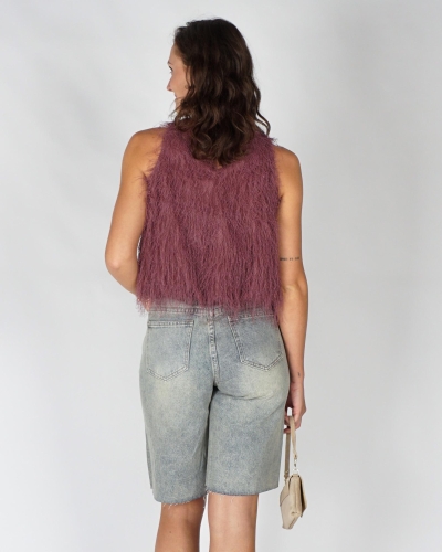 Gossip FLUFFY TOP Mauve