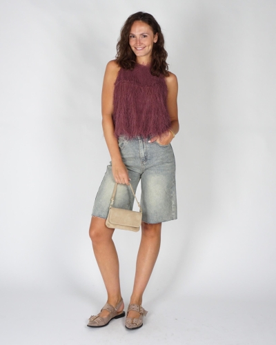 Gossip FLUFFY TOP Mauve