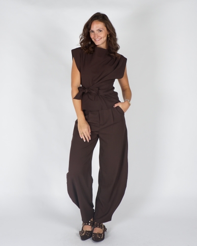 Gossip TOP MET KNOOP BRITT Bruin