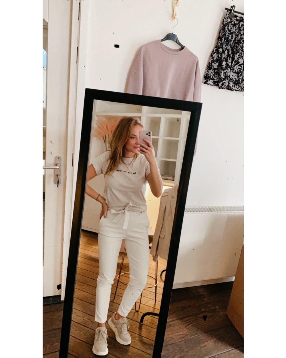 LA VIE EN ROSE T-SHIRT BEIGE