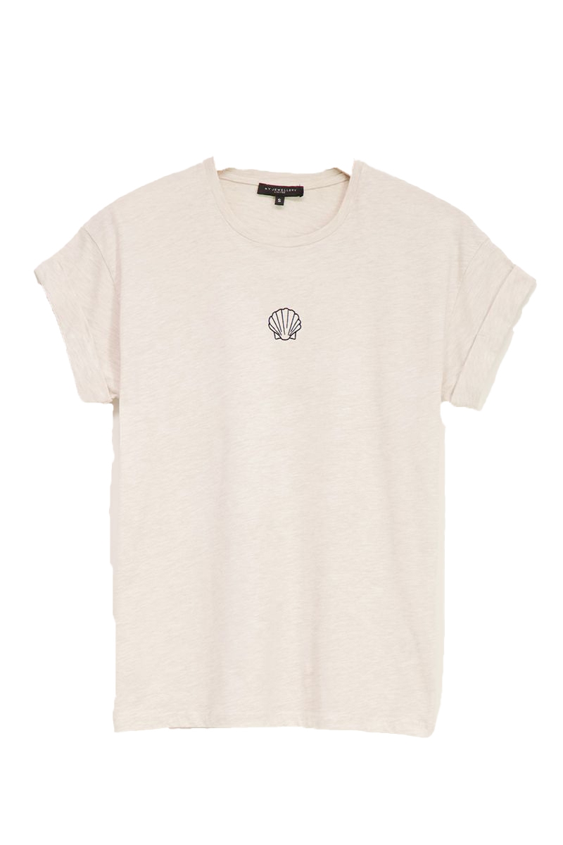 T-SHIRT MET SCHELPJE