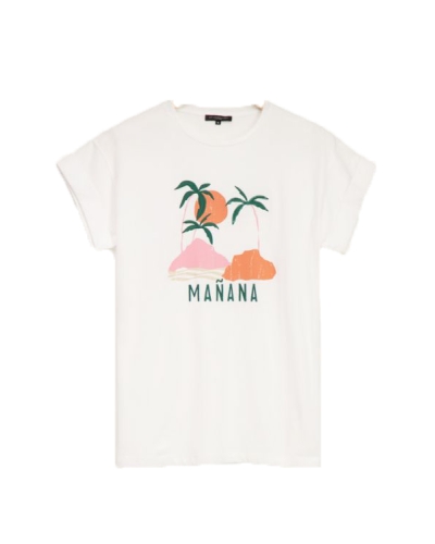 T-SHIRT MANANA WIT