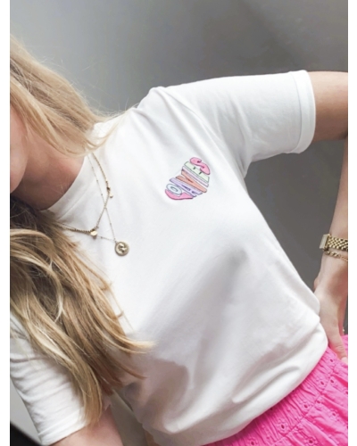 Gossip T-SHIRT MET PRINT
