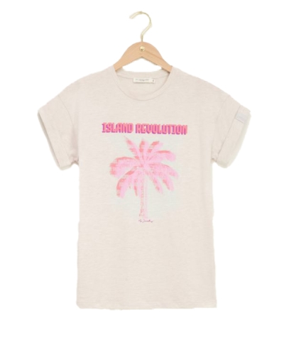 ISLAND REVOLUTION T-SHIRT BEIGE
