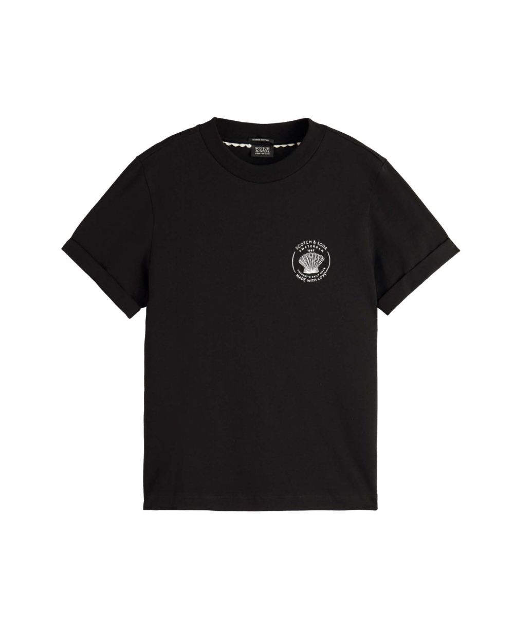 T-SHIRT WITH ARTWORK ZWART
