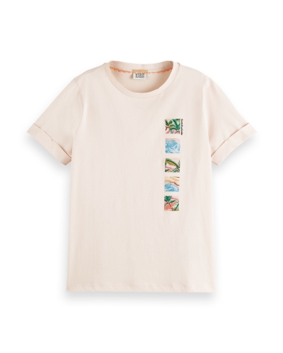 Scotch & Soda SHIRT MET PRINT ZALM