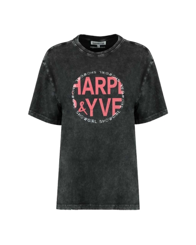 Harper & Yve HARPER & YVE T-shirts SS22F302 Zwart Combinatie