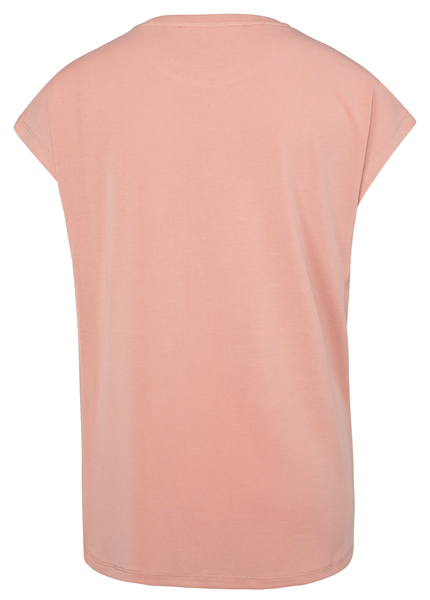 SHIRT WITH CAP SLEEVES CAMEO PINK