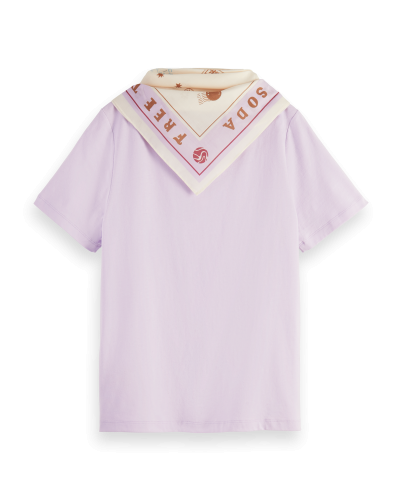 REGULAR-FIT ORGANIC COTTON T-SHIRT LILA