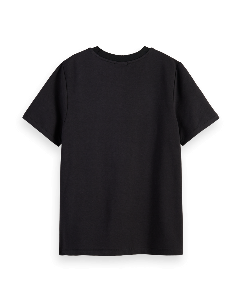 REGULAR-FIT T-SHIRT WITH FLORAL ART BLACK