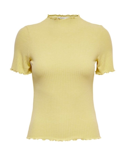 EMMA HIGH NECK TOP GEEL