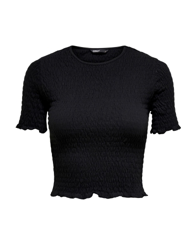 BROOKLYNN SMOCK TOP ZWART 