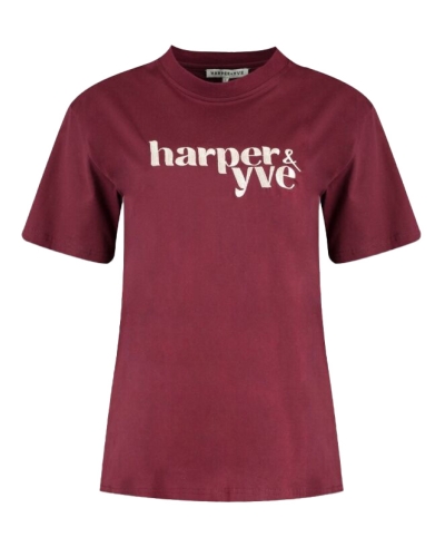 Harper & Yve HARPER & YVE T-shirts SS22P300 Bordeaux