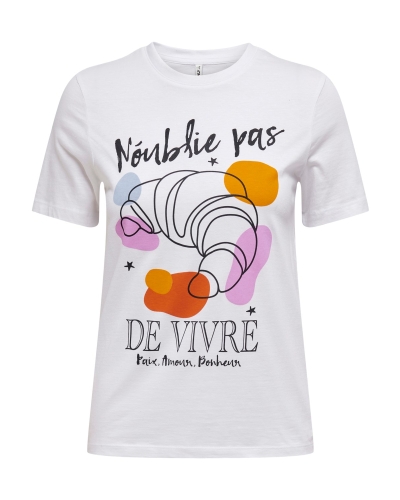 FACIA FRENCH T-SHIRT WIT 