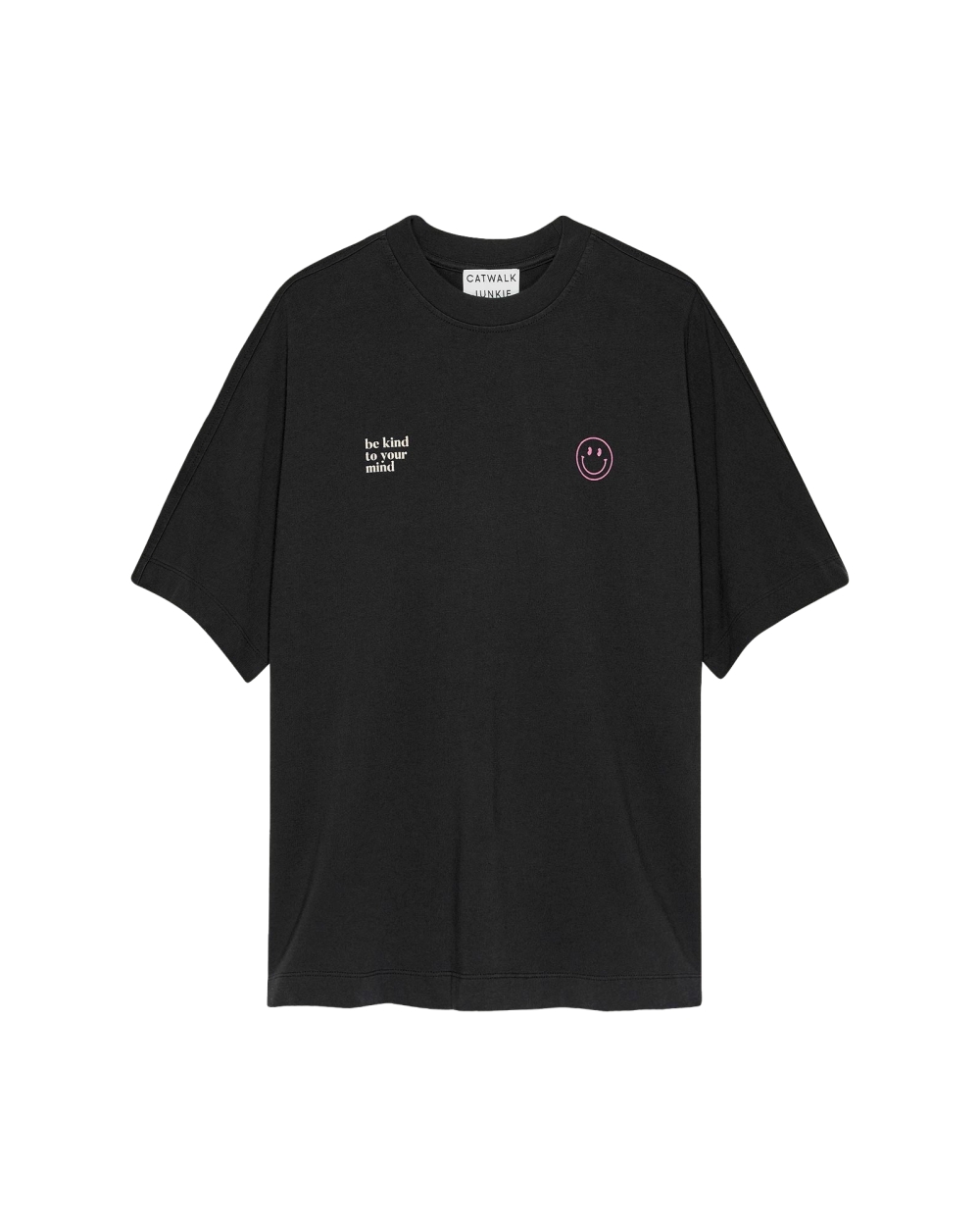 T-SHIRT YOUR MIND DONKERGRIJS 