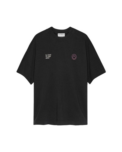 Catwalk Junkie T-SHIRT YOUR MIND DONKERGRIJS 