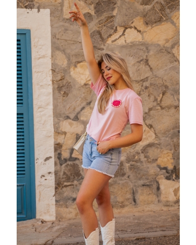 Gossip T-SHIRT ALOHA ROZE