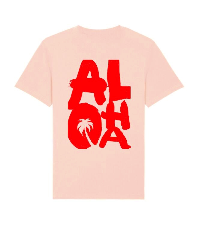 T-SHIRT ALOHA ROZE