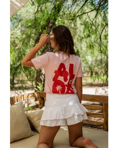 T-SHIRT ALOHA ROZE