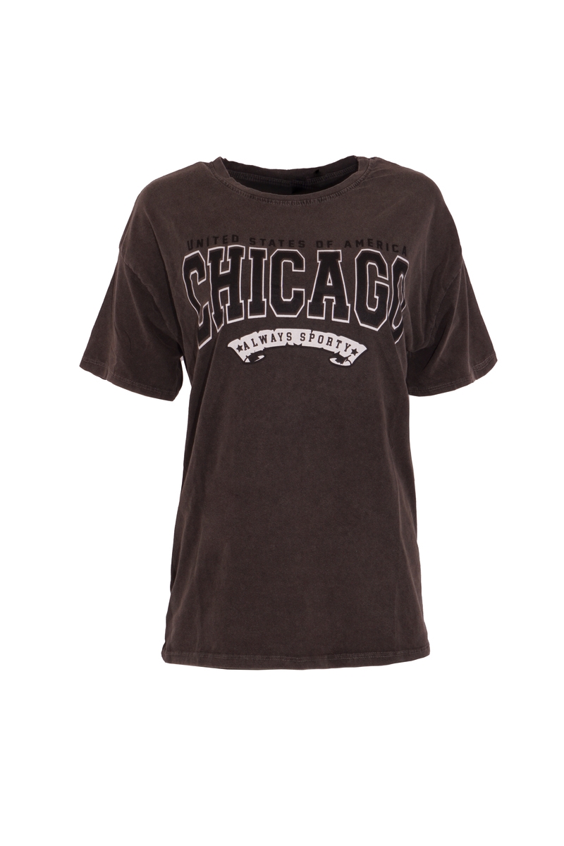 T-SHIRT CHICAGO WASHED GREY