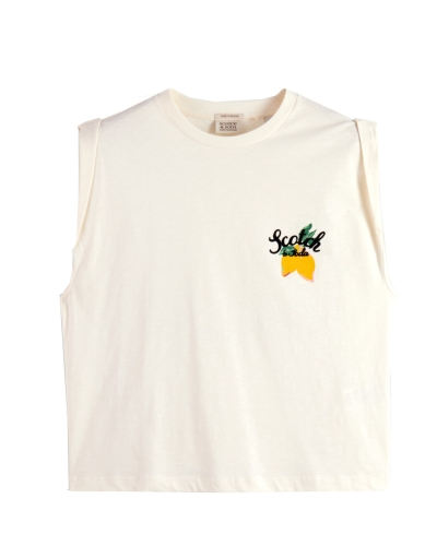 Scotch & Soda LOOSE FIT SLEEVELESS T-SHIRT 