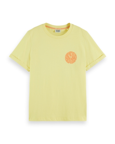 Scotch & Soda REGULAR FIT T-SHIRT GEEL