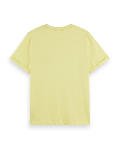 REGULAR FIT T-SHIRT GEEL