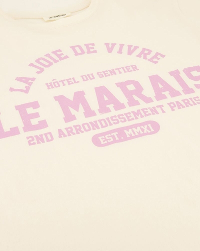 T-SHIRT LE MARAIS WIT
