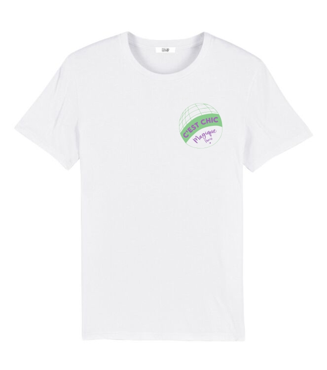 T-SHIRT MAGIQUE WIT/LILA
