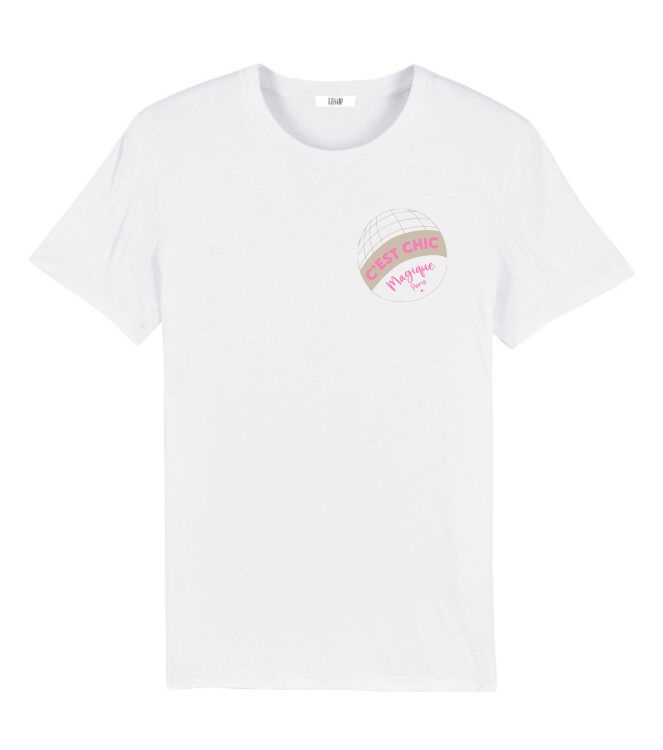 T-SHIRT MAGIQUE WIT/ROZE