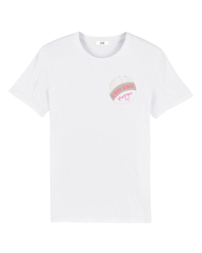T-SHIRT MAGIQUE WIT/ROZE
