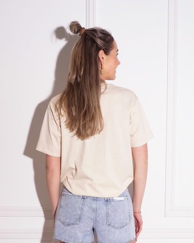 T-SHIRT SUNSET BEIGE/ROZE