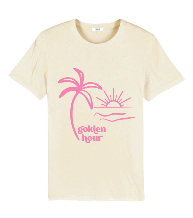T-SHIRT SUNSET BEIGE/ROZE