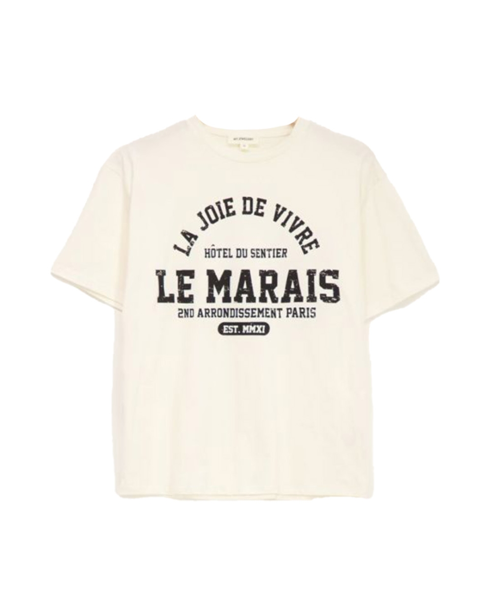 T-SHIRT LE MARAIS WIT