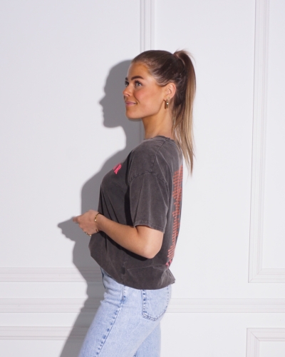 Gossip T-SHIRT WORLD TOUR WASHED GREY