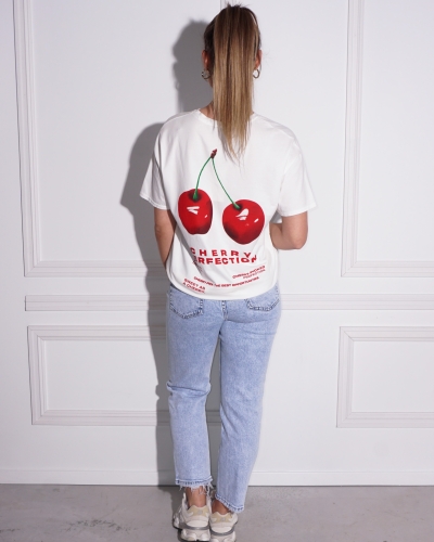 T-SHIRT CHERRY WIT