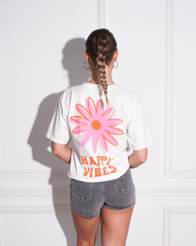 T-SHIRT HAPPY VIBES WIT