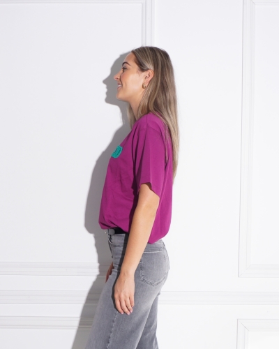 Refined Department MAGGY T-SHIRT PAARS GROEN