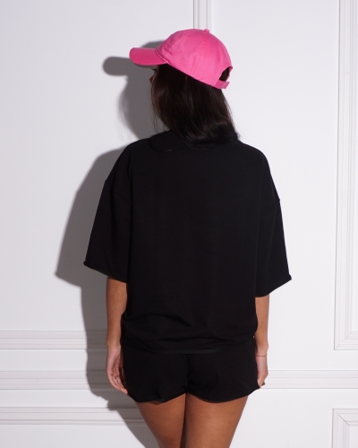 T-SHIRT COMFY CLUB ZWART