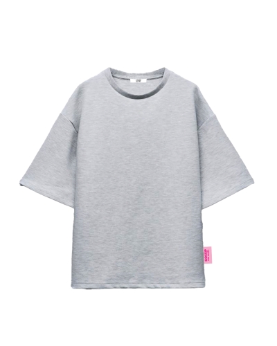 T-SHIRT COMFY CLUB GRIJS