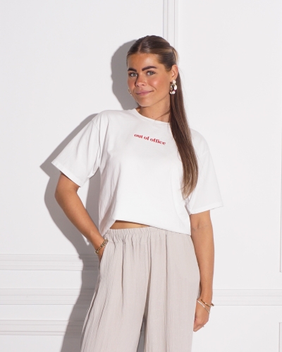 Gossip T-SHIRT OUT OF OFFICE WIT ROOD
