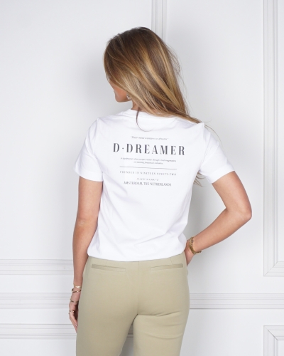 YAYA T-SHIRT MET BACKPRINT WIT
