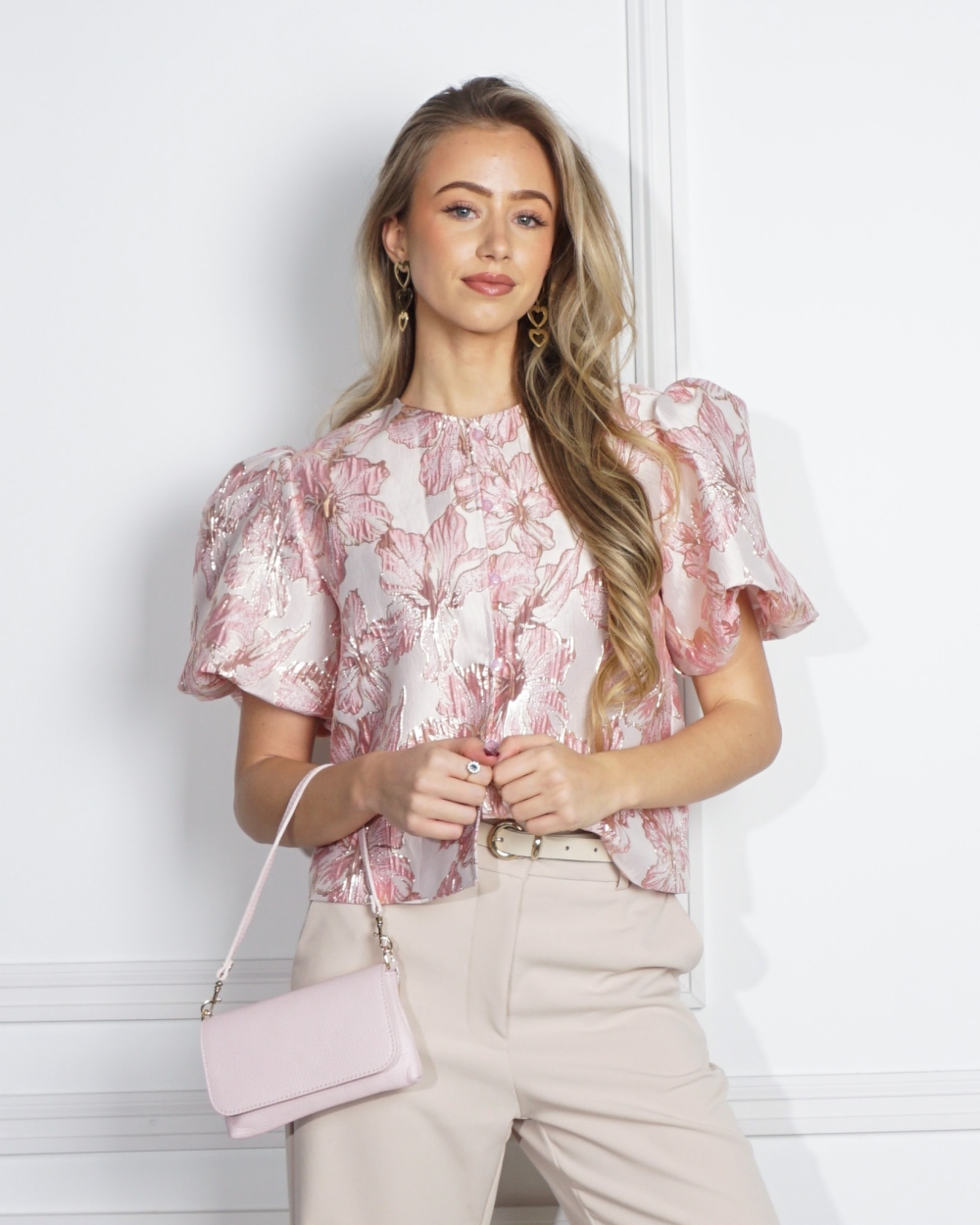 JACQUARD TOP LICHTROZE